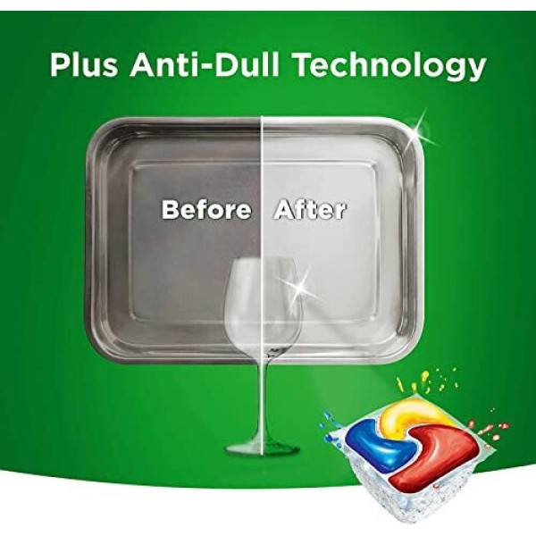 Fairy Platinum Plus Dishwasher Tablets Bulk, Lemon, 100 Tablets, Fairy's Best Tough Food Cleaning That Leaves Your Dishes Shiny Clean Like New